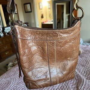 Coach Legacy Slim Duffle Leather  Bag